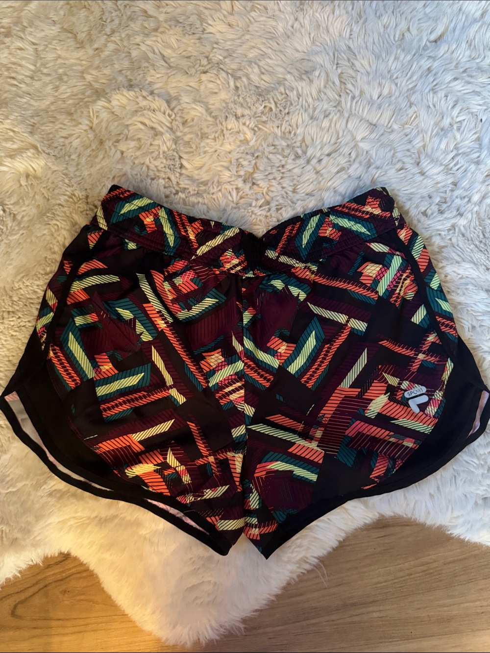 Geometric Running Shorts